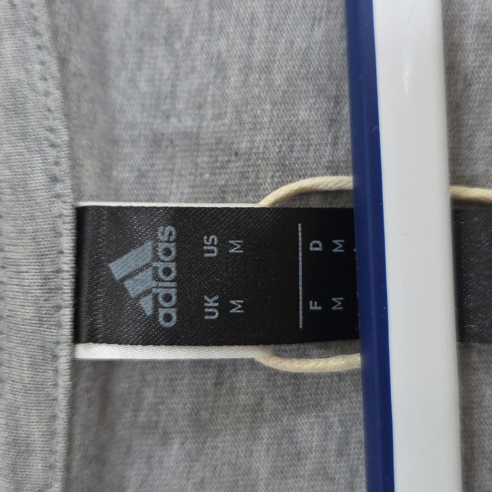 Adidas Heather Gray Tank with White Logo - Picture 5 of 7